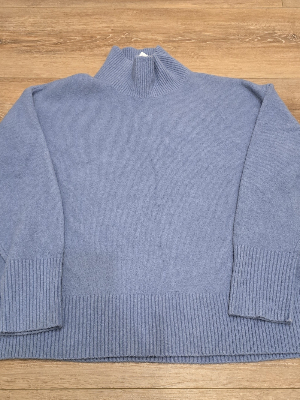 RE- Imagined By J Crew Women's Dusty Blue Mock Neck Sweater Size L New With Tags